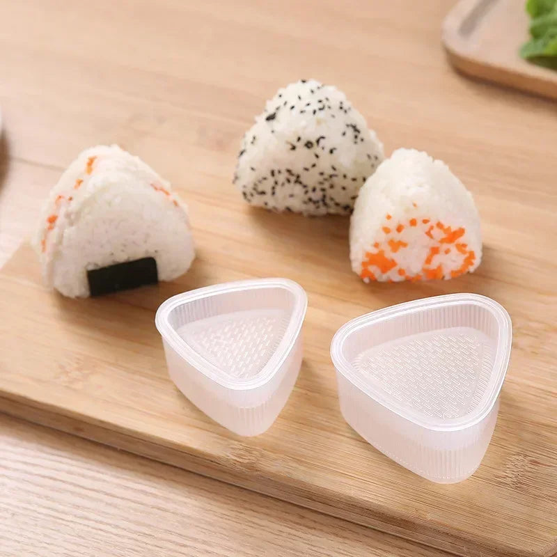 Transparent Plastic Onigiri Mold Set Japanese-style Onigiri and Sushi Mold Set Sushi Cartoon-themed Onigiri Molds For Children