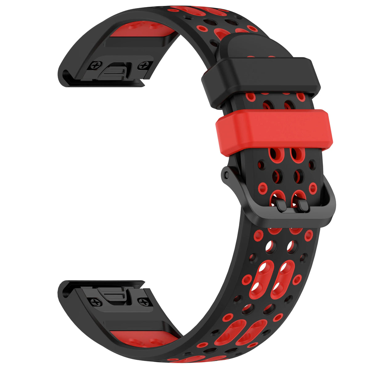 Garmin Two-Tone Silicone Smartwatch Band - QuickFit Sport Strap