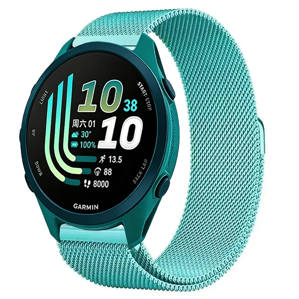 Garmin Milanese Smartwatch Band - Magnetic Metal Strap