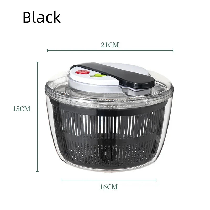 3 Liters Multifunctional Vegetables Salad Spinner Lettuce Leaf Vegetable Dehydrator Vegetable Washer Salad Vegetable Dryer Mixer