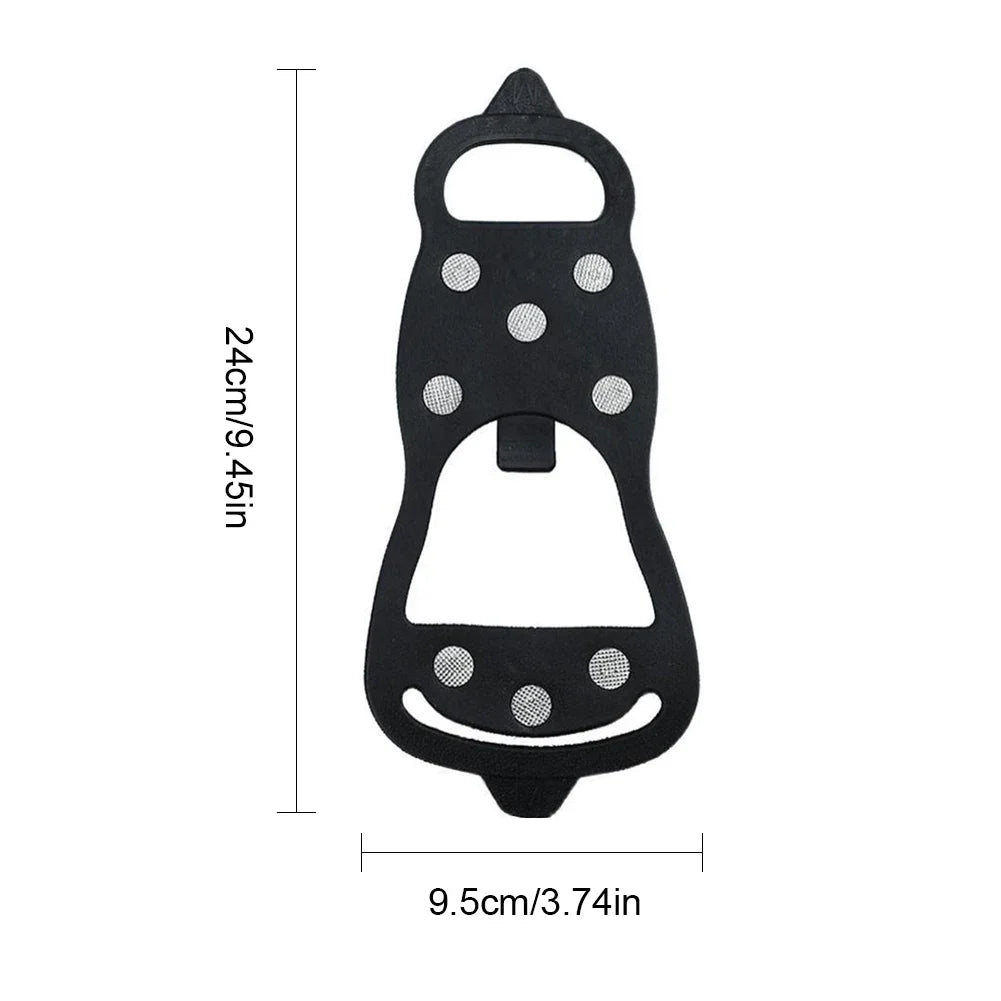 5/8 Teeth Ice Gripper Spike for Shoes Winter Outdoor Anti-Slip Hiking Mountain Climbing Ice Snow Crampons Anti-slip Shoe Covers