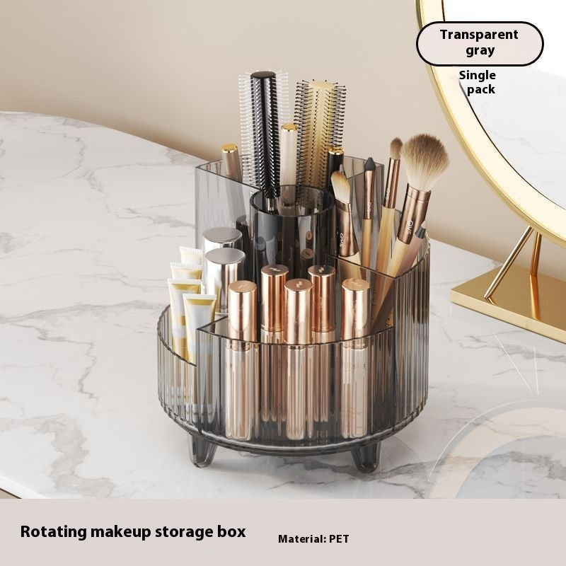 Cosmetics Storage Box Large Capacity Rotatable Dresser Table Lipstick Skin Care Products Transparent Rack Acrylic