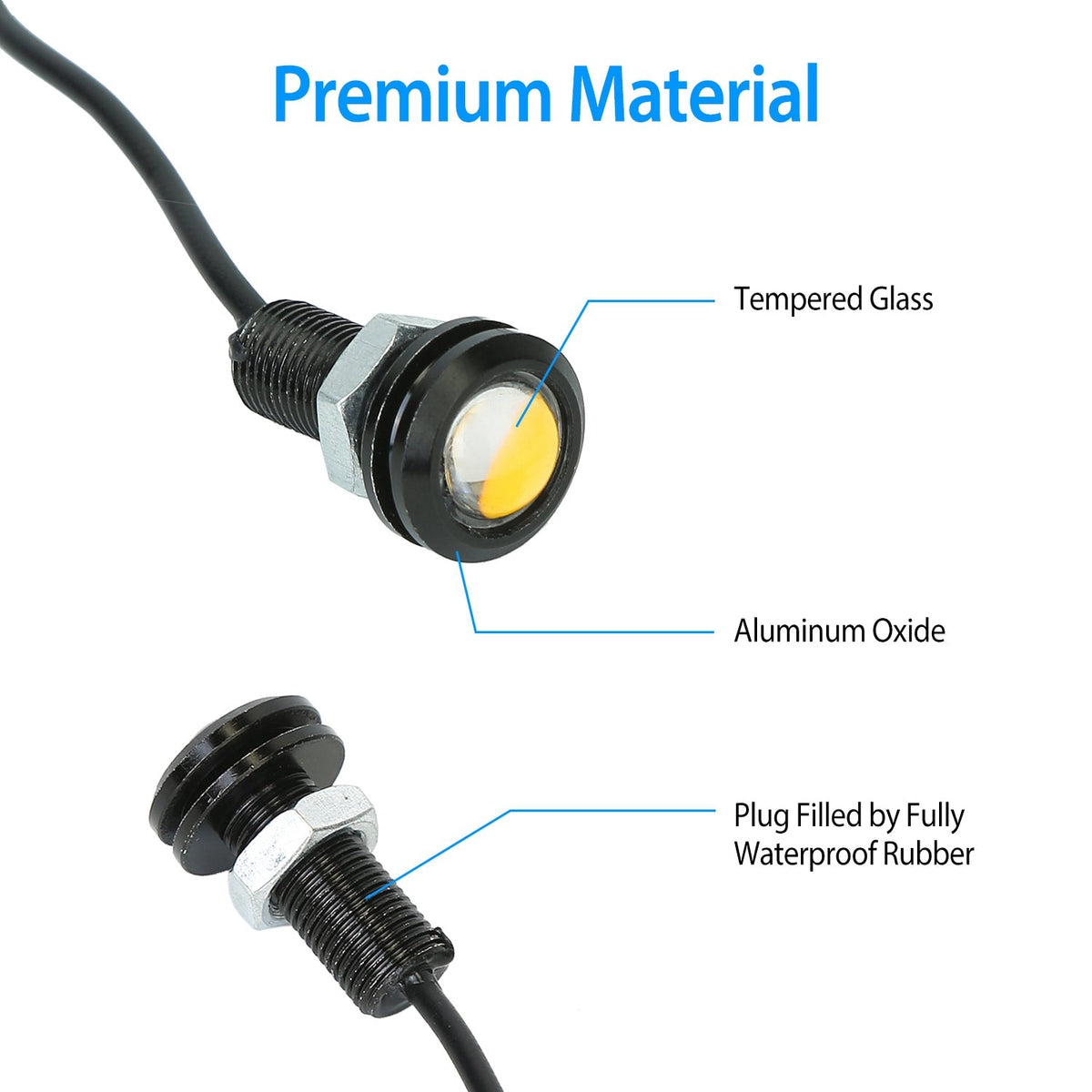 Amber Eagle Eye LED Grille Light for Vehicles
