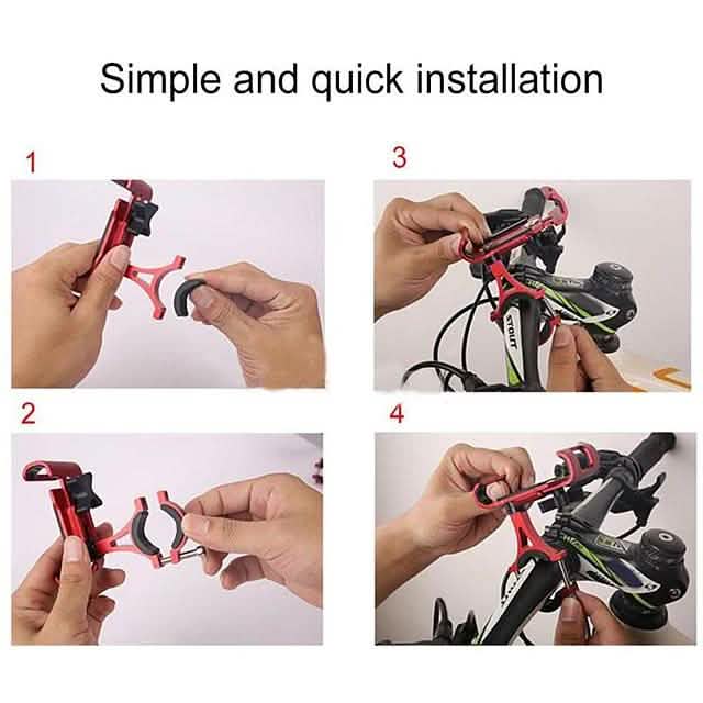 Soporte de aluminio para teléfono móvil para motocicleta