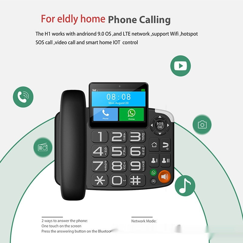 Insert Card Dual Card Touch Screen Telephone Landline Android System