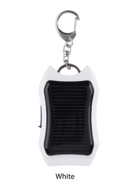 Solar Mobile Phone Power Bank Flashlight Keychain Power