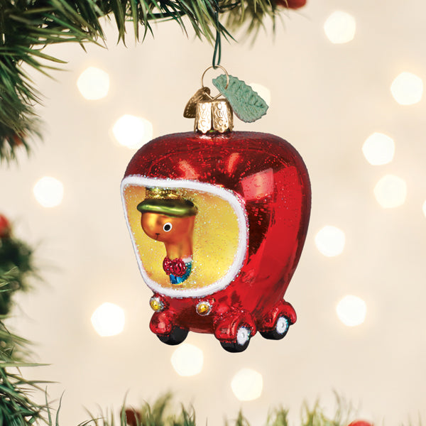Lowly Worm's Applecar Ornament