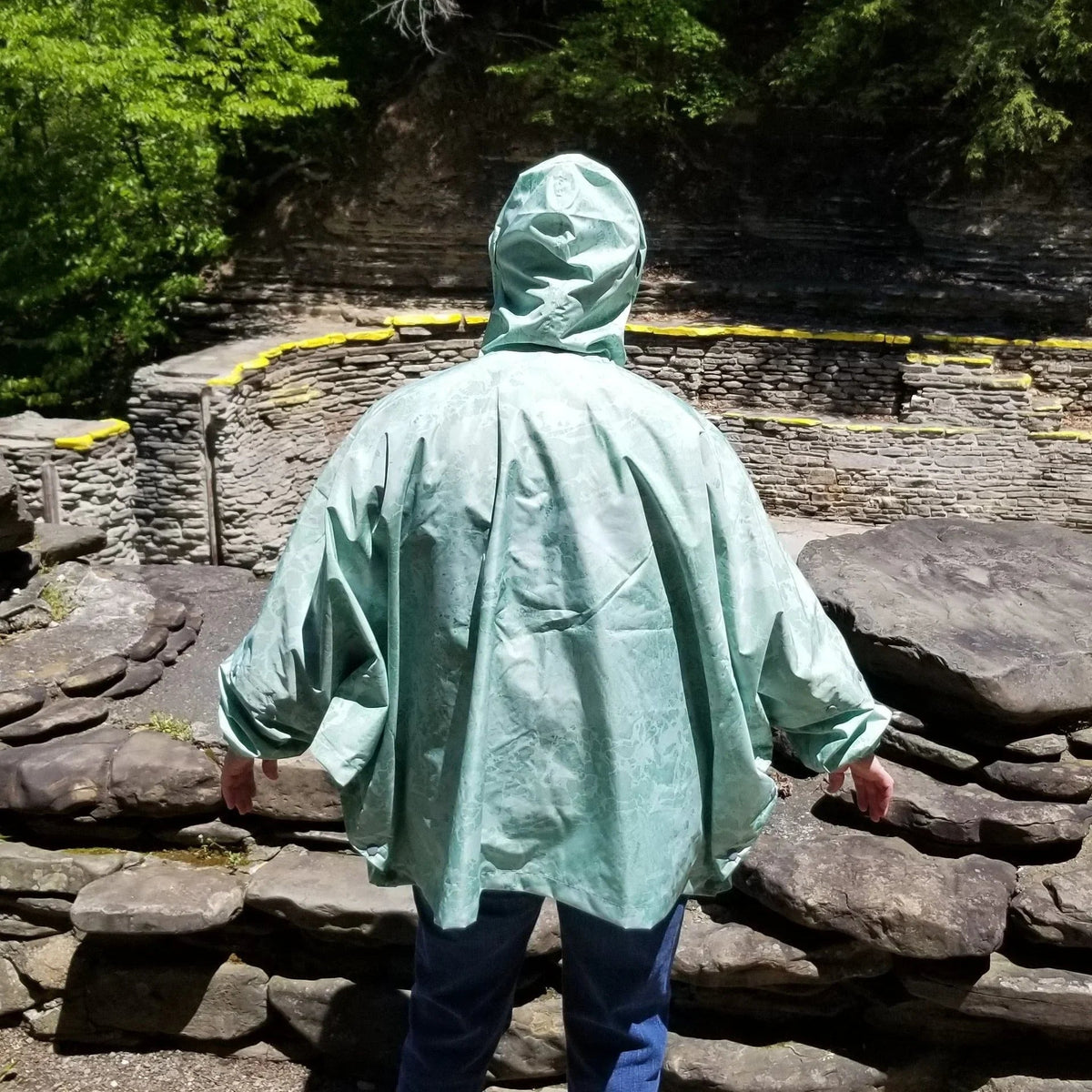 Chaqueta de lluvia unisex Brella verde claro