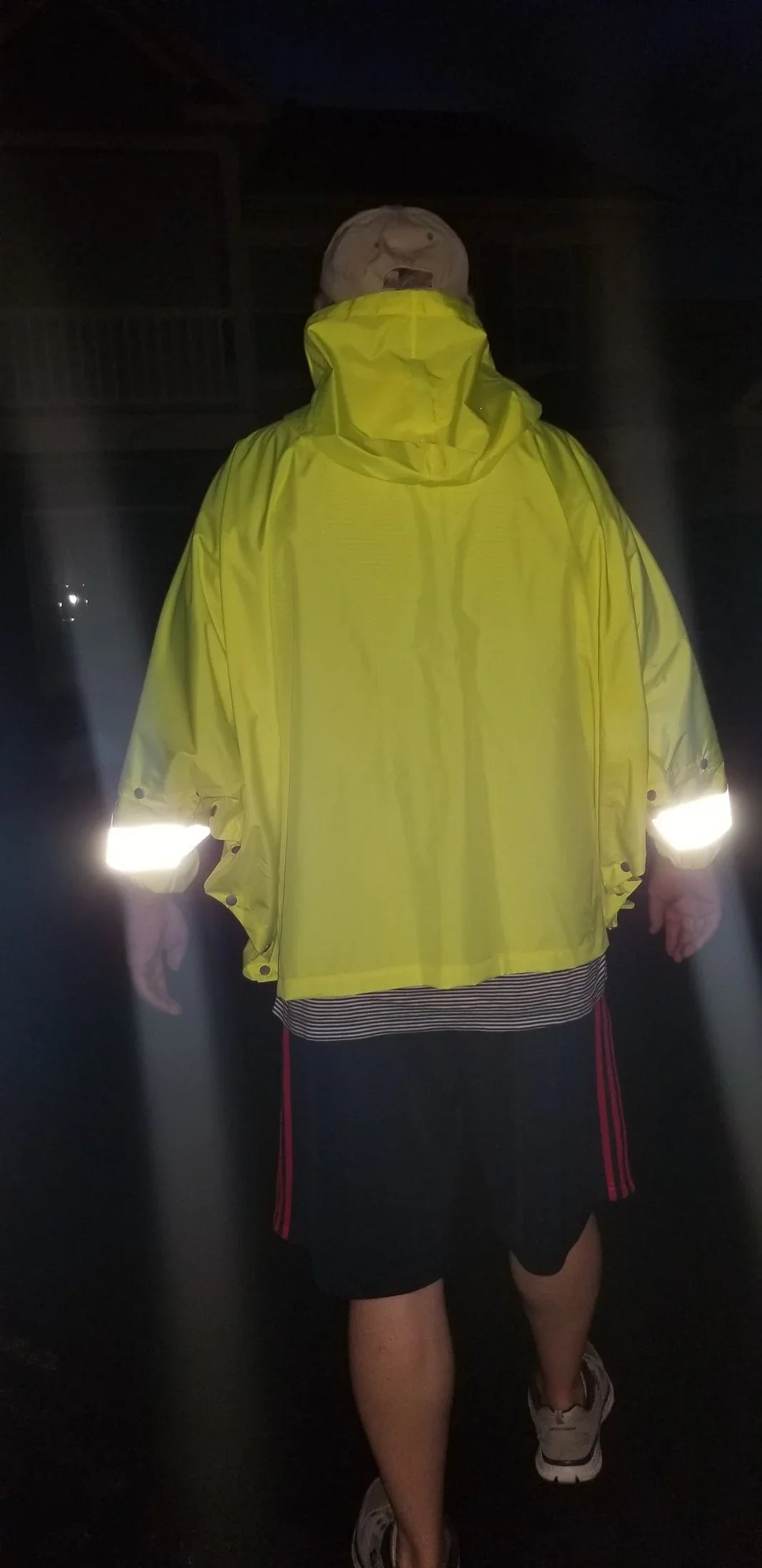 Brella Lime Green Unisex Hybrid Rain jacket w/ Reflective Strips