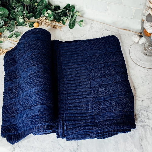 Claret Knit Sweater Throw Lightweight Cozy Blanket For Couch Bed