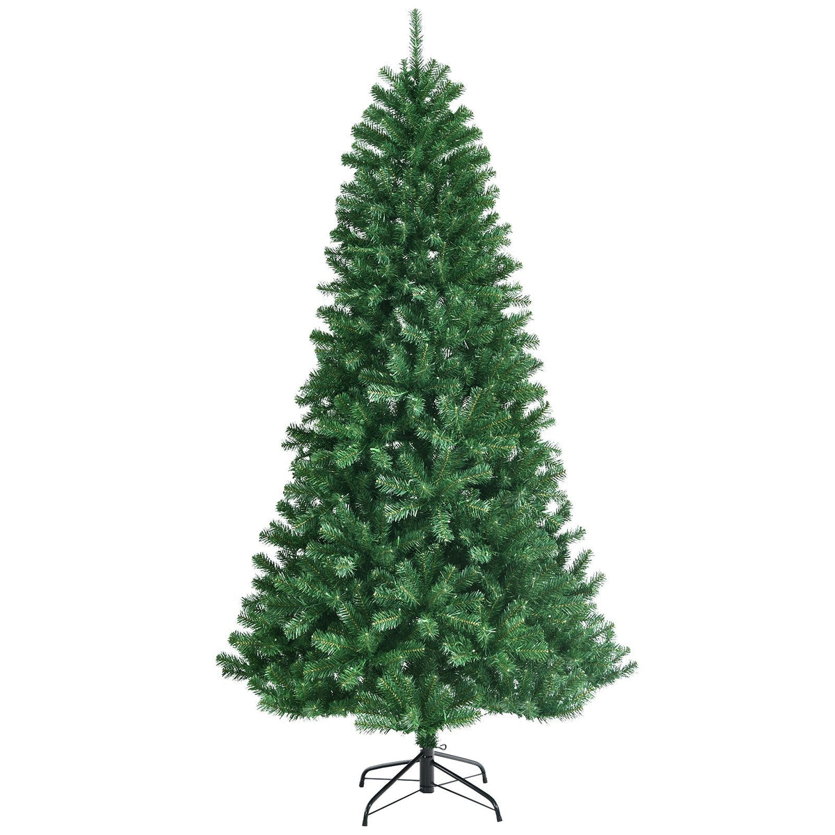 Artificial Hinged Christmas Tree with Remote-controlled Color-changing LED Lights
