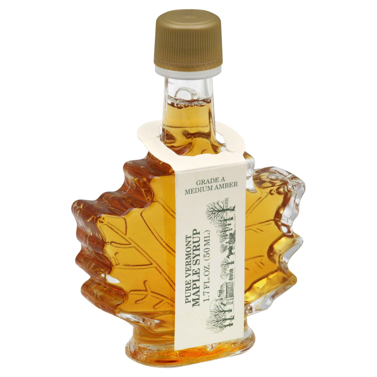 Maple Leaf Grade A Amber Color Rich Taste Vermont Maple Syrup - 1.7 Ounce