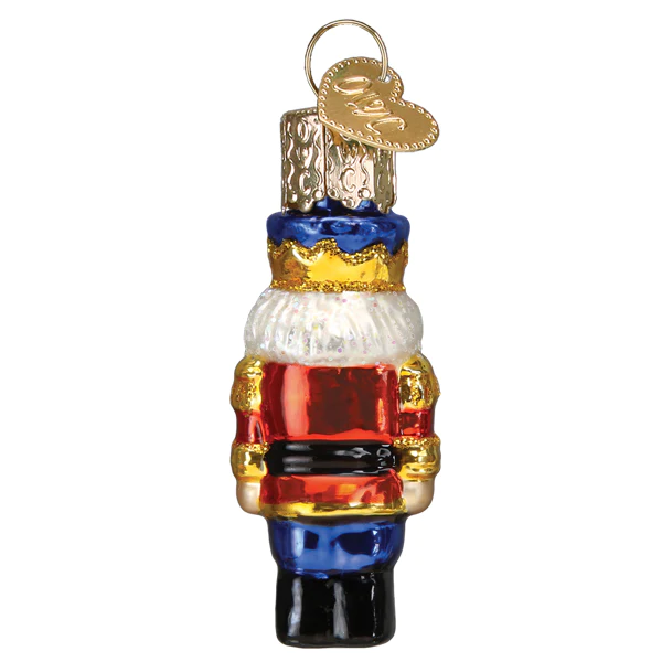 Gumdrop Mini Nutcracker Soldier Glass Ornament
