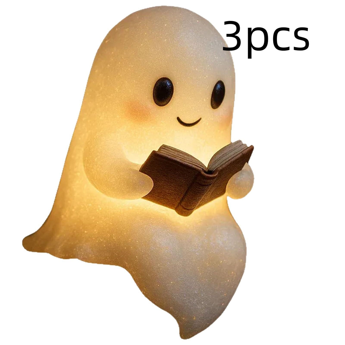 Cute LED Ghost Night Light Children's Nightlight Gift Bedside Sleep Lamp Halloween Decorations Lovely Ghost Lamp Warm Light