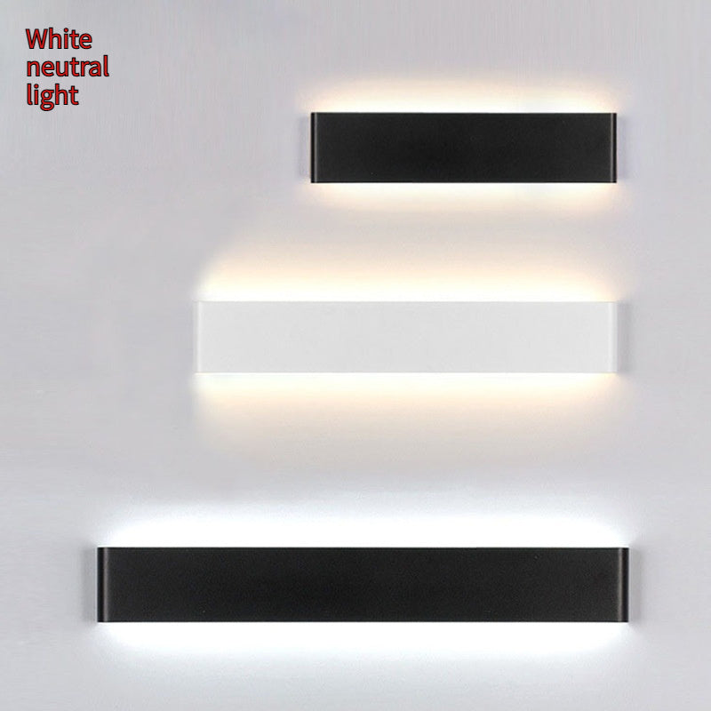 Ultra-thin aluminum led bedside lamp