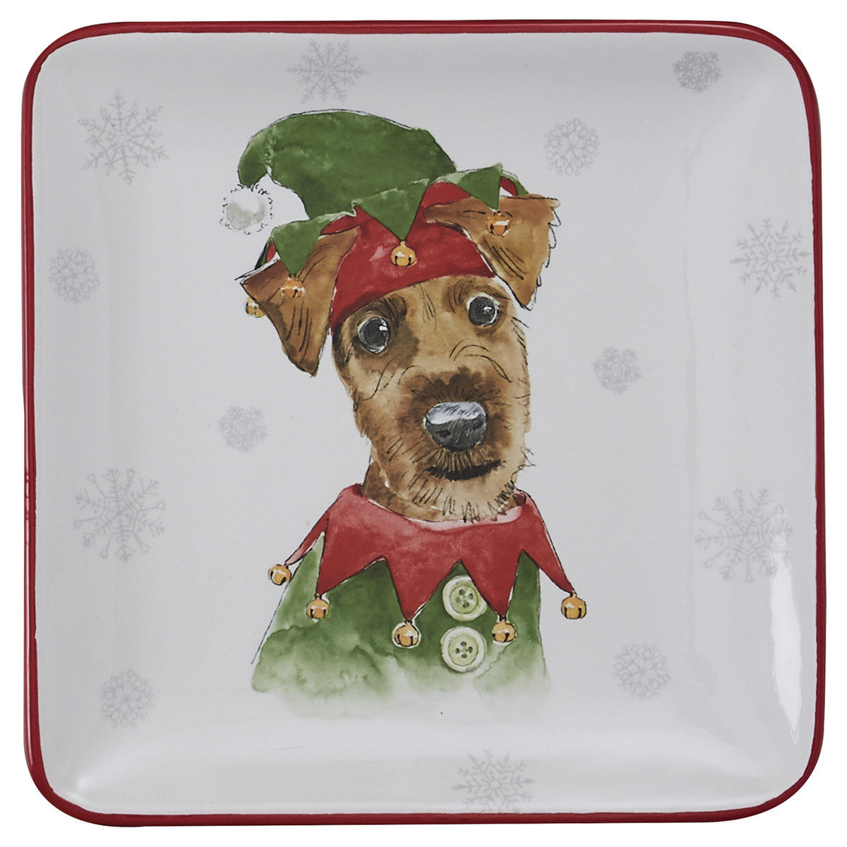 Holiday Paws Salad / Dessert Plate -