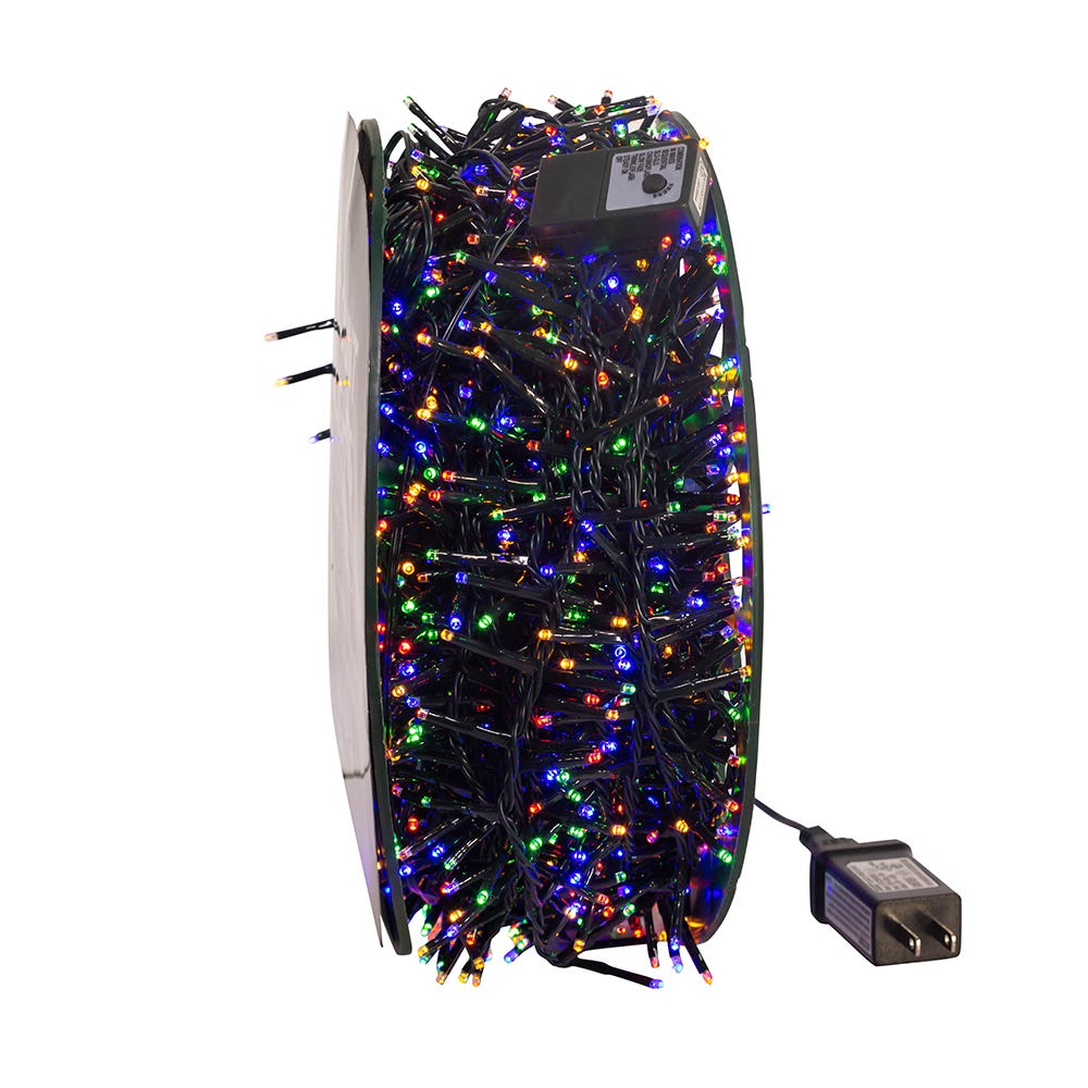 Juego de 1800 luces LED tipo arroz multicolor - 148 pies