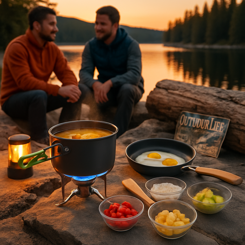 Juego de utensilios de cocina para camping de 16 piezas: olla, sartén, hervidor con tazones