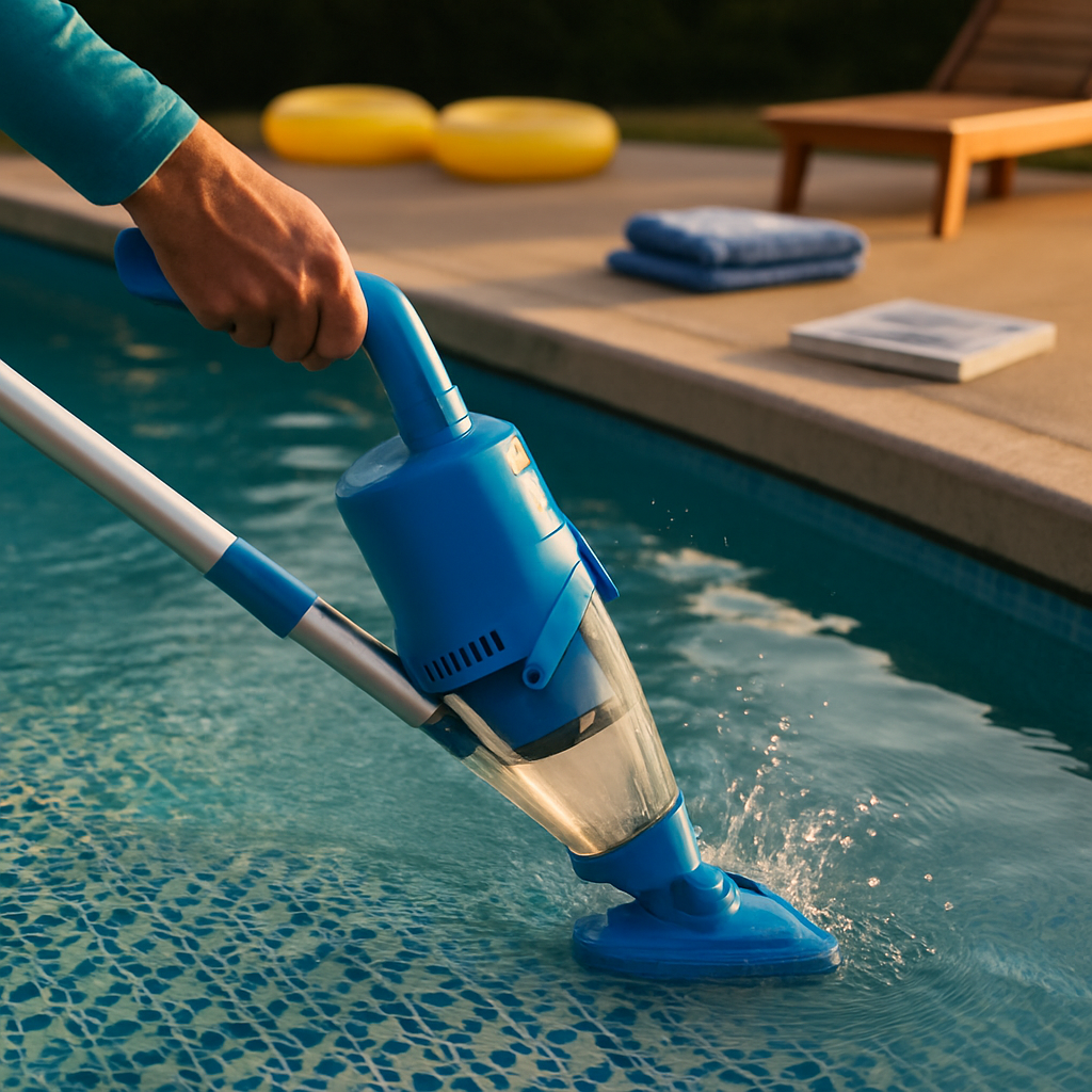 Cordless Pool Vacuum with Telescopic Pole