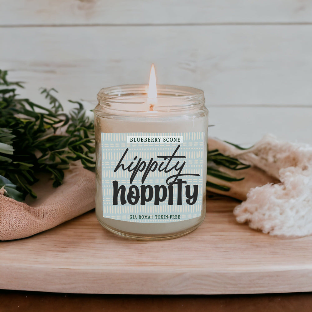 Blueberry Scone Scented Candle, Hand Poured Soy Wax, Cozy Bakery Aroma