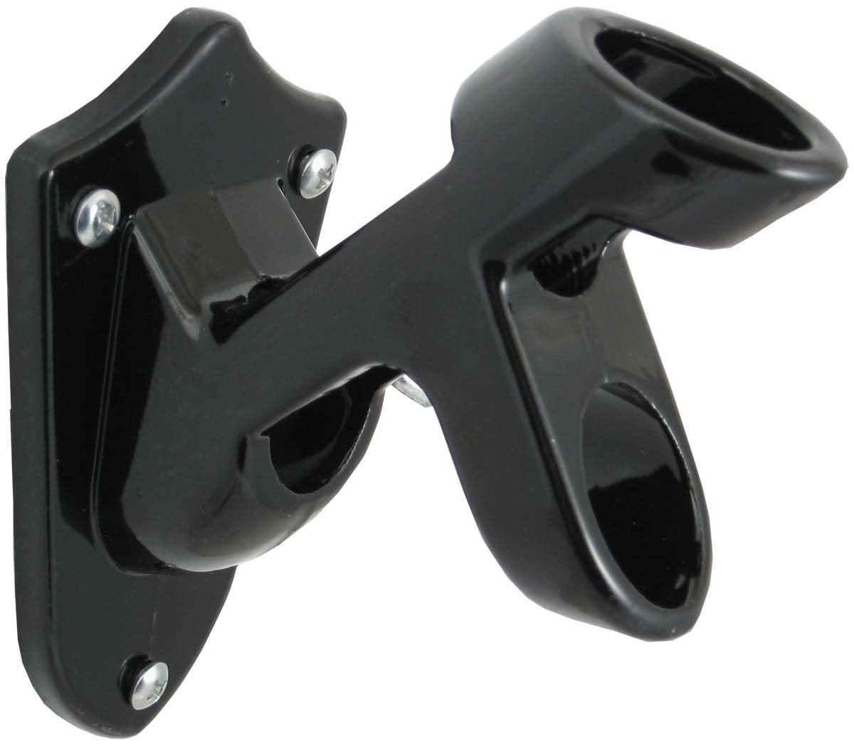 Soporte para asta de bandera de 2 posiciones, negro