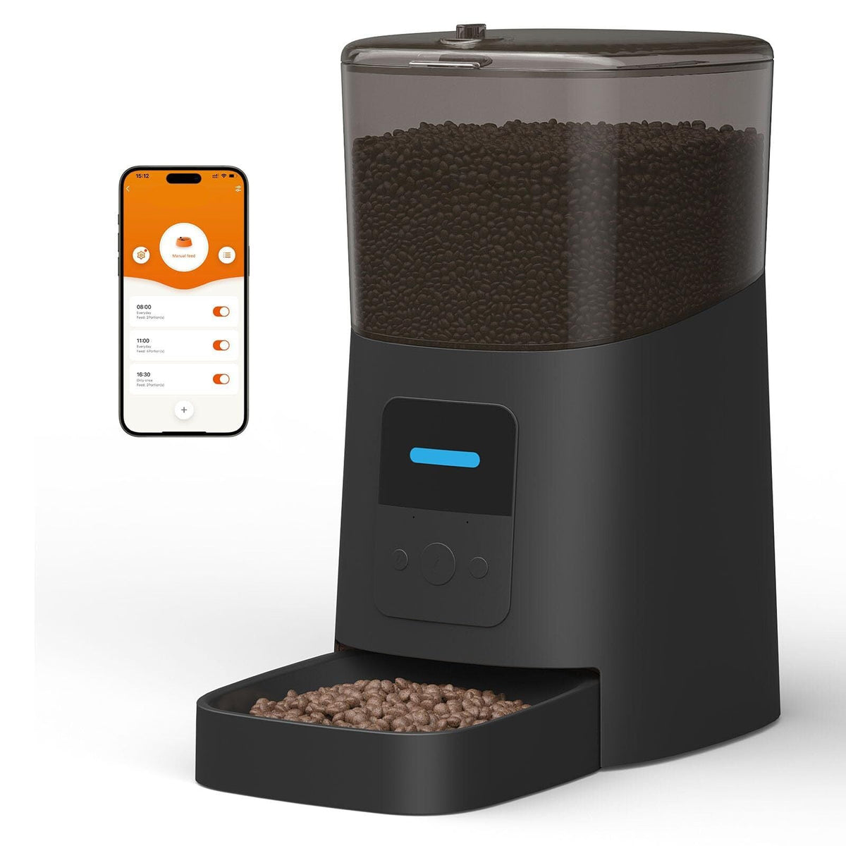 Smart App Control Automatic Pet Feeder 6.3 qt WiFi