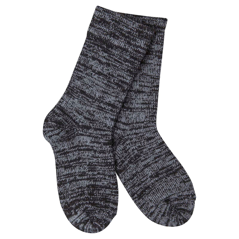 Mouse Creek Slub Socks - Black - Infant Size 12-24 months