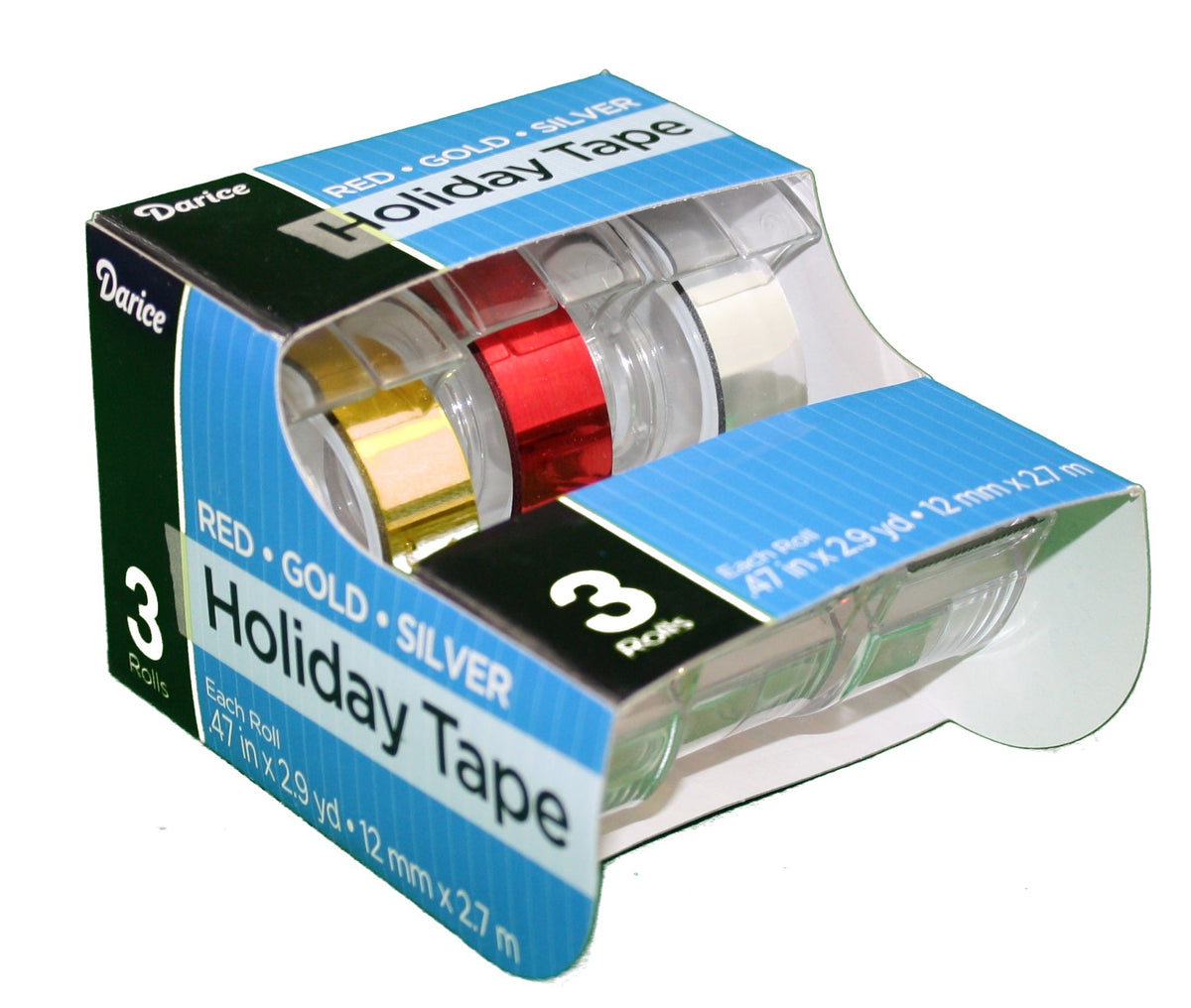 Paquete de 3 cintas decorativas metalizadas Darice para fiestas