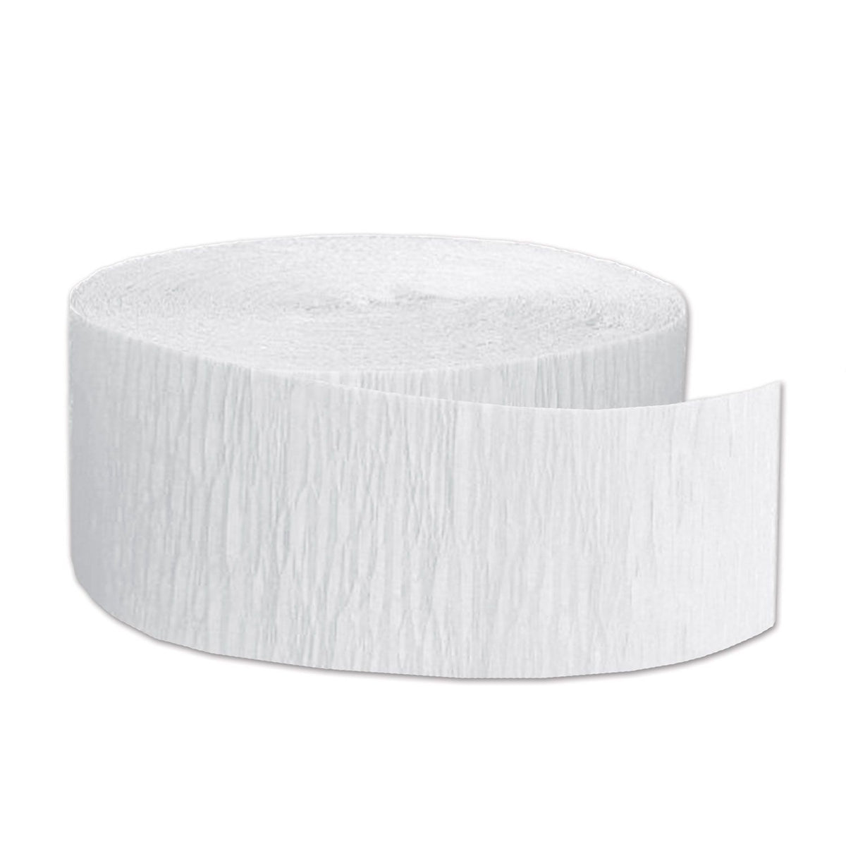 Crepe Streamers - White