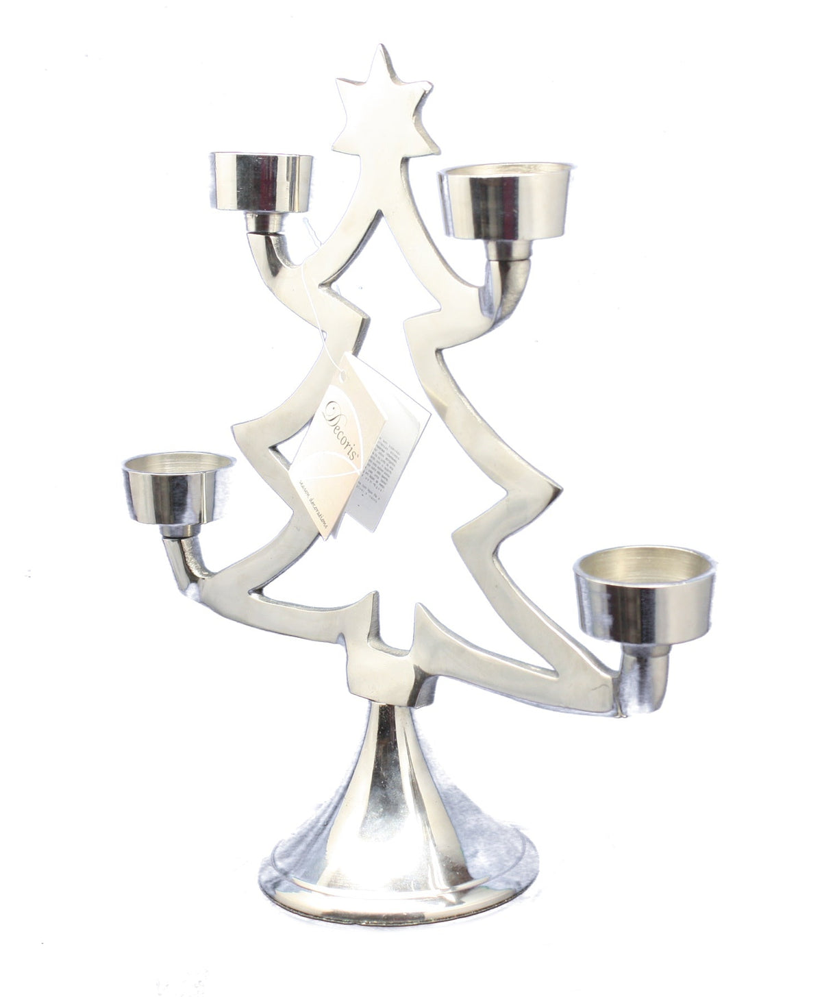 Silver Tree Tealite Holder