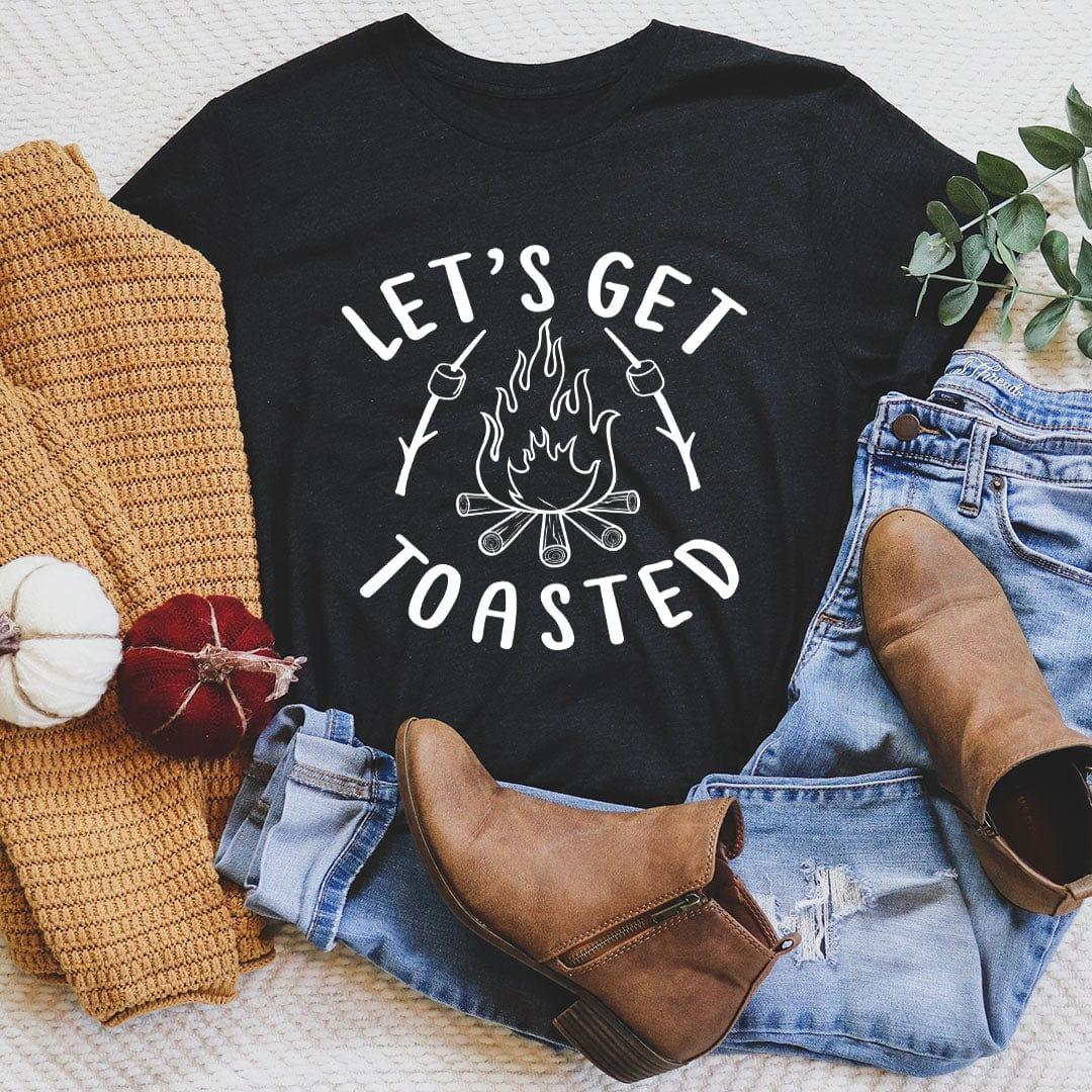 \"Let's Get Toasted\" – Bonfire Camping Graphic T-Shirt