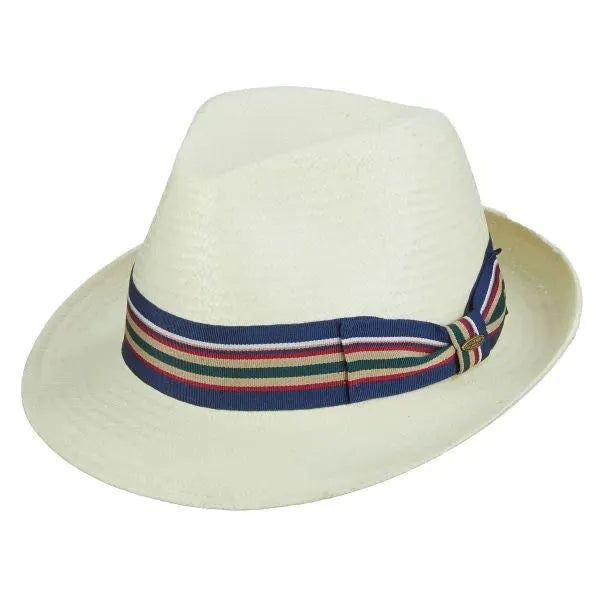 Scala Kennedy - Straw Fedora Hat