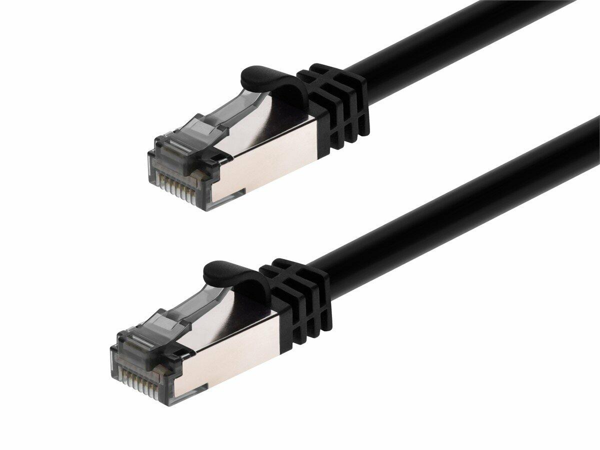 Cable de red Ethernet Monoprice Cat8 26AWG S/FTP - 14 pies - Negro