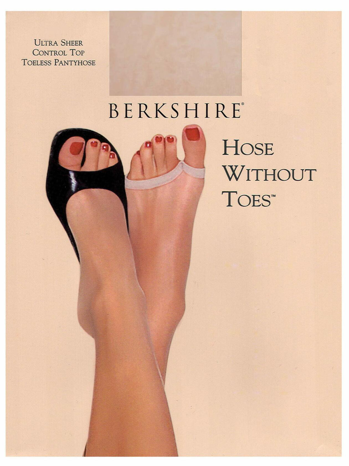 Medias Berkshire para mujer, ultra transparentes, con control de abdomen, sin dedos, color nude, talla 3