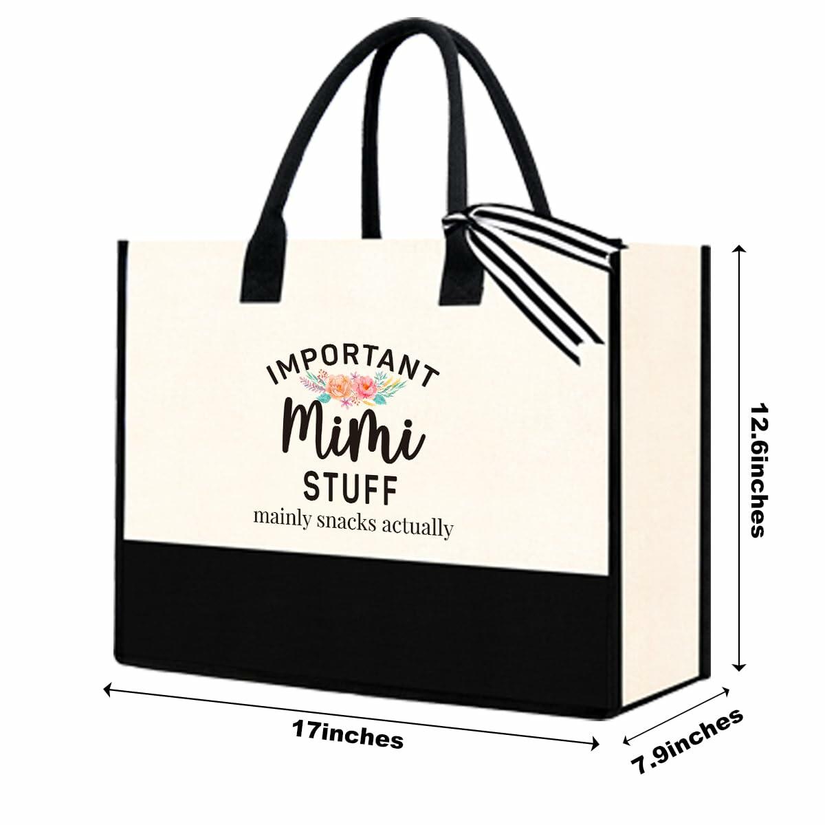 YUANHAO Mimi Gifts - Bolsa de tela multiusos para compras