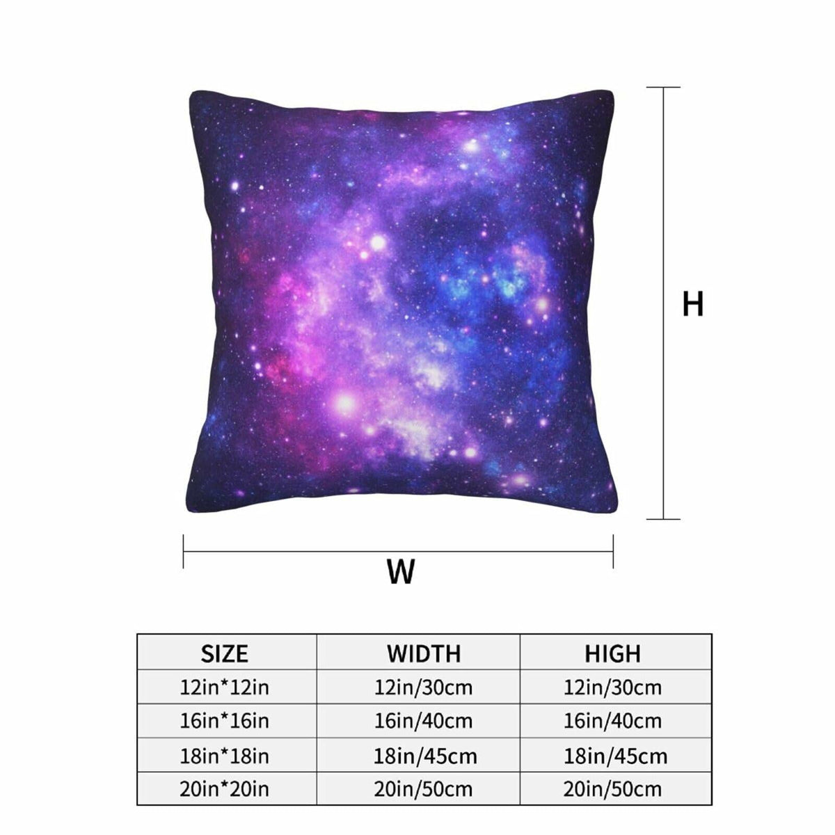 Fundas de cojín Tebjh Galaxy Star de 18x18, paquete de 2, fundas de cojín decorativas Blue Nebula