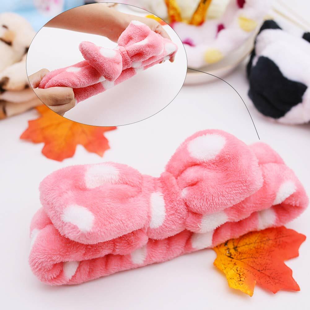 Set de 8 diademas para spa de 3 Otters, de microfibra suave, para lavado de cara para mujeres y niñas