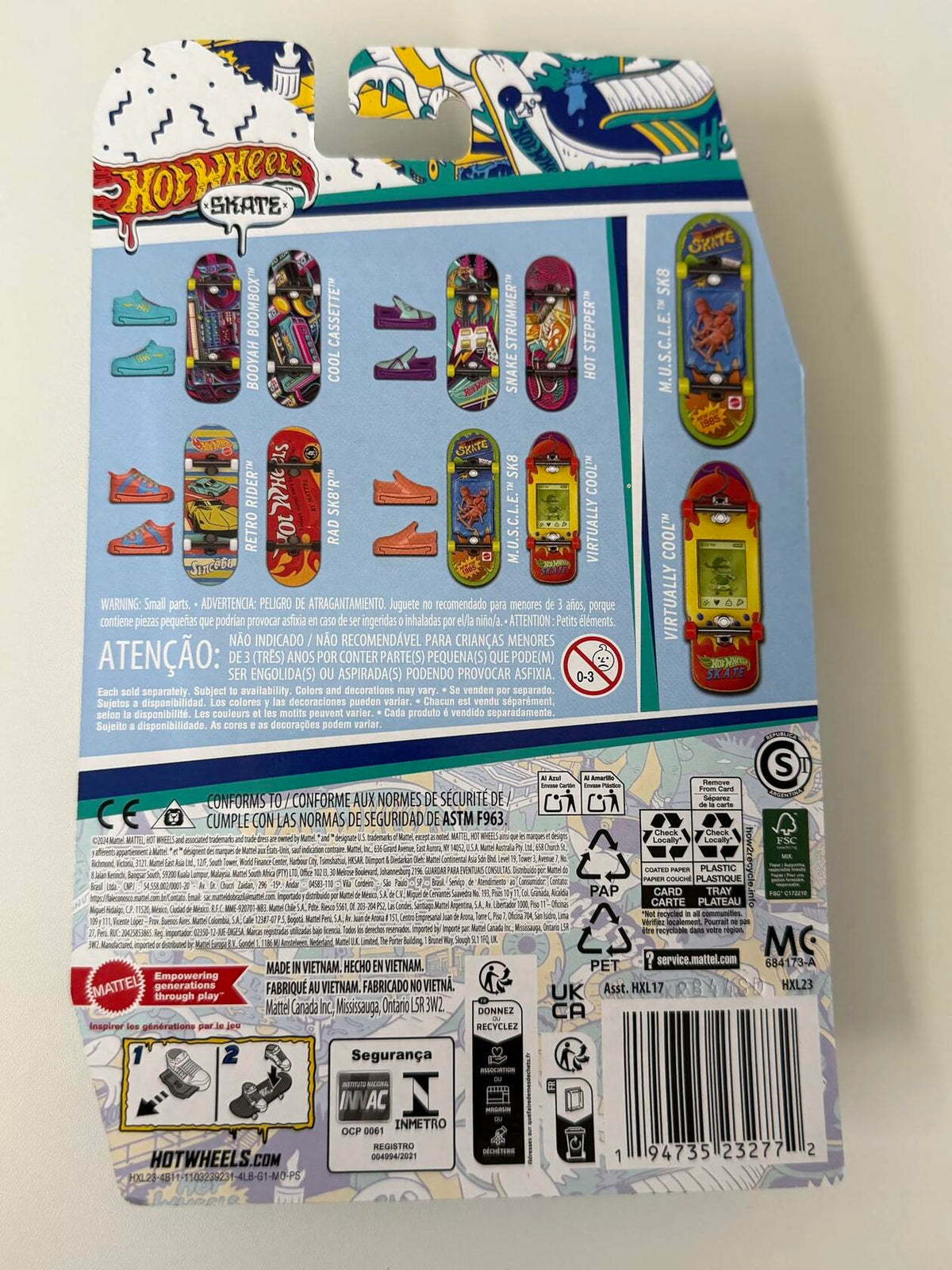 Set de 2 mini patinetas para dedos Hot Wheels Skate con accesorios