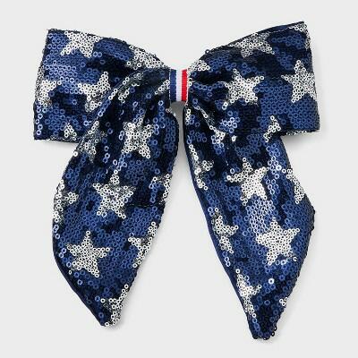 Pasador con lazo para el cabello con estrella de lentejuelas Americana para niña de Cat & Jack, azul