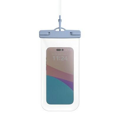 Funda impermeable para teléfono GEMS, color azul, tamaño universal, protector seco para celular