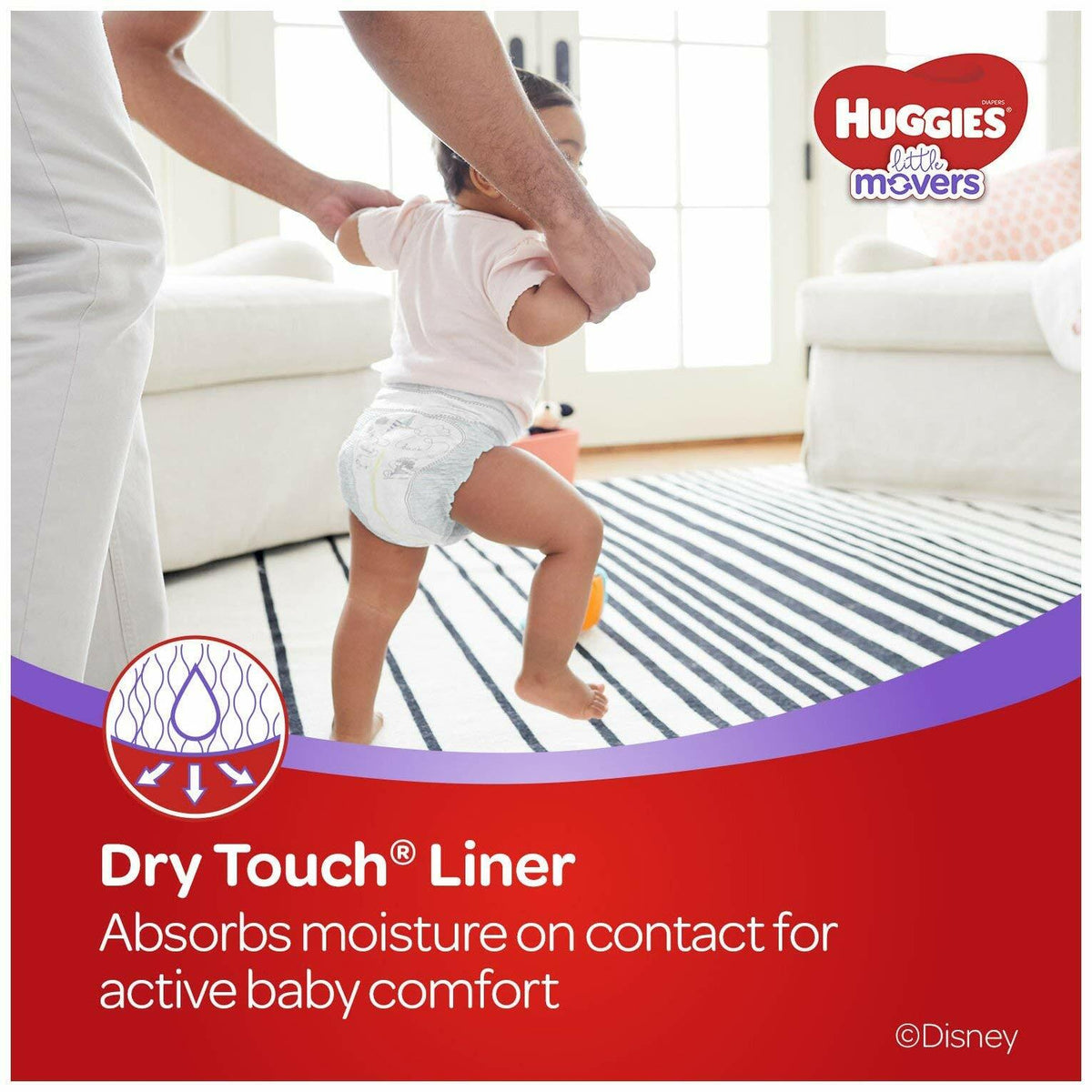 Pañales Huggies Little Movers Etapa 5, 27+ lb (12+ kg), 19 unidades, paquete Jumbo, talla 5