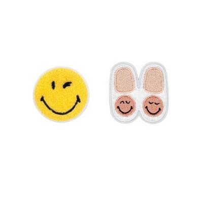 Parches de pegatinas Yoobi SmileyWorld, paquete de 2, artículos escolares Smiley