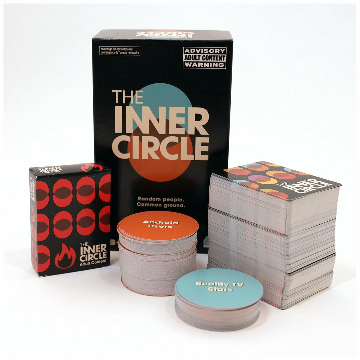 Juego de mesa The Inner Circle de Spin Master para adultos, 3-10 jugadores, consignas divertidas