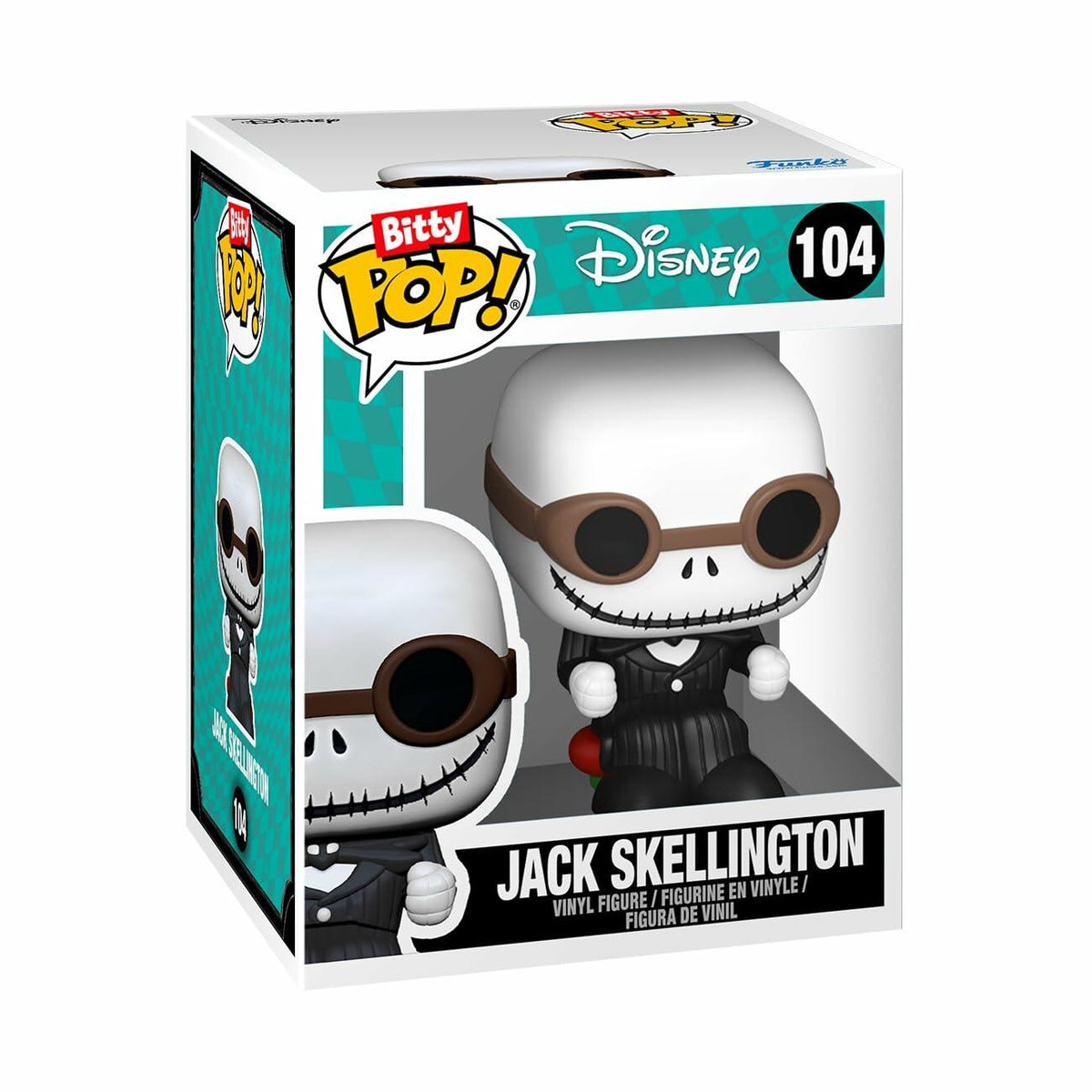 Funko Pop! Bitty Ride Jack con moto de nieve de Pesadilla antes de Navidad, figura de vinilo
