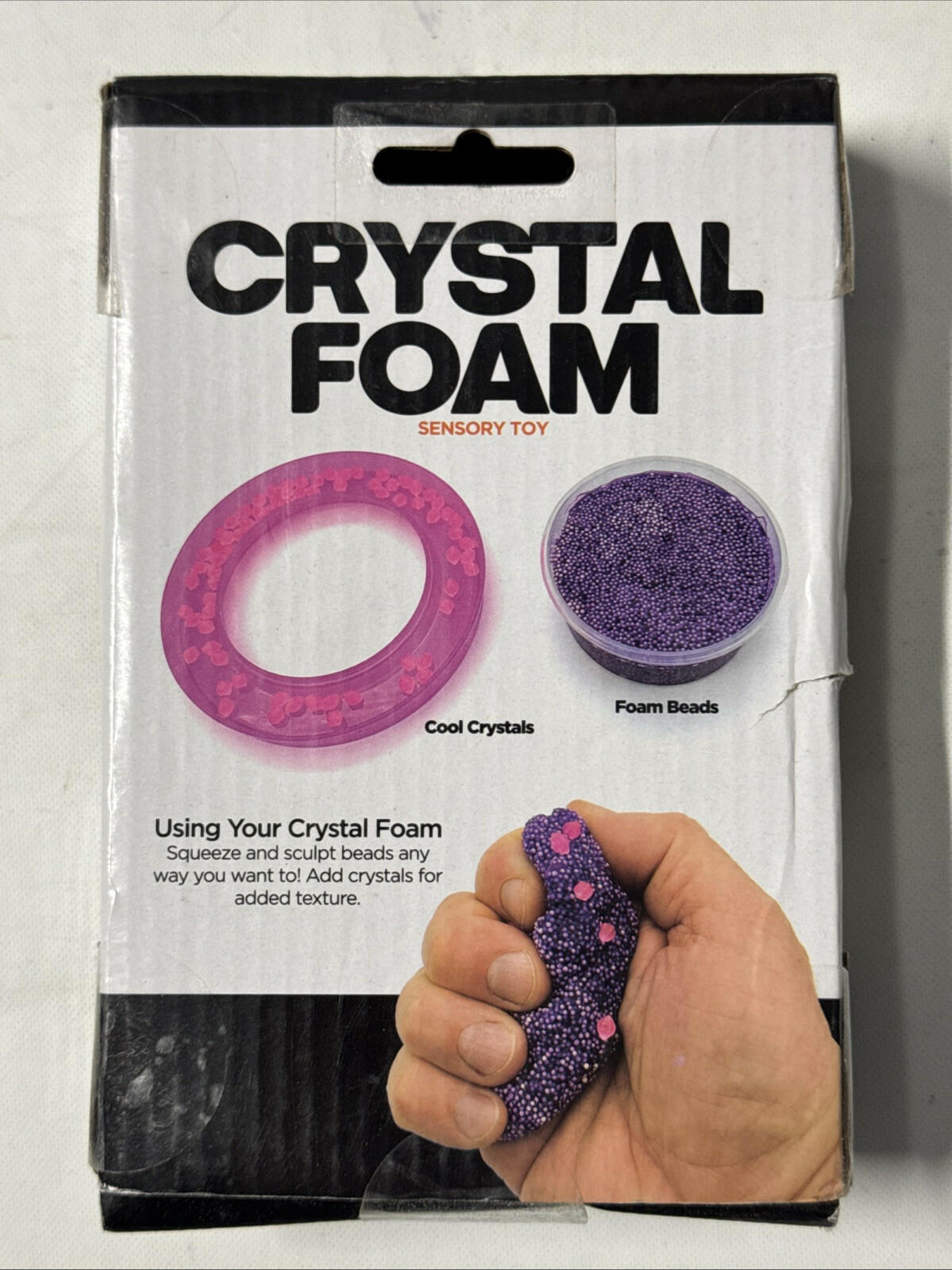ToyPlanet Crystal Foam: espuma sensorial blandita con cuentas y cristales geniales