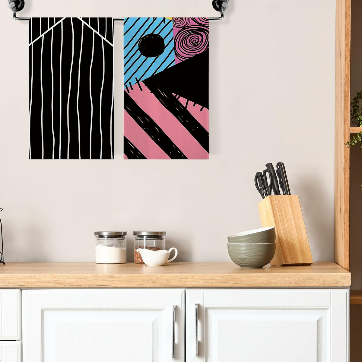 Juego de 2 paños de cocina de Halloween Jiudungs, naranja, 18x26 pulgadas