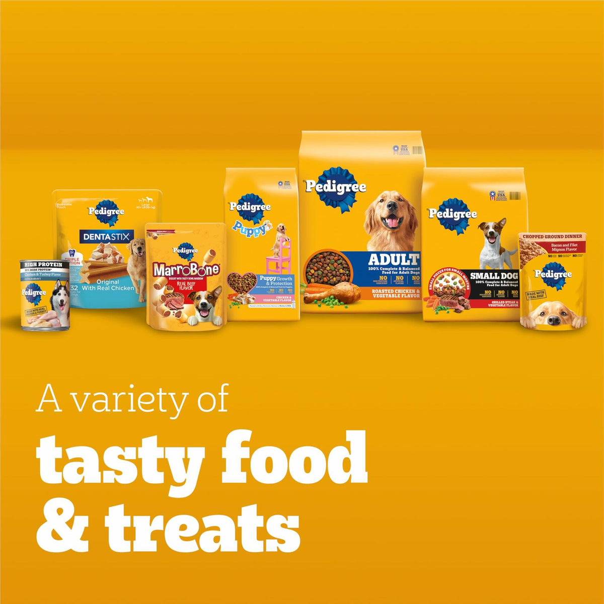 BestBy11/25 Pedigree Adult Soft Wet Dog Food Beef Bacon Cheese 3.5oz 16-Count