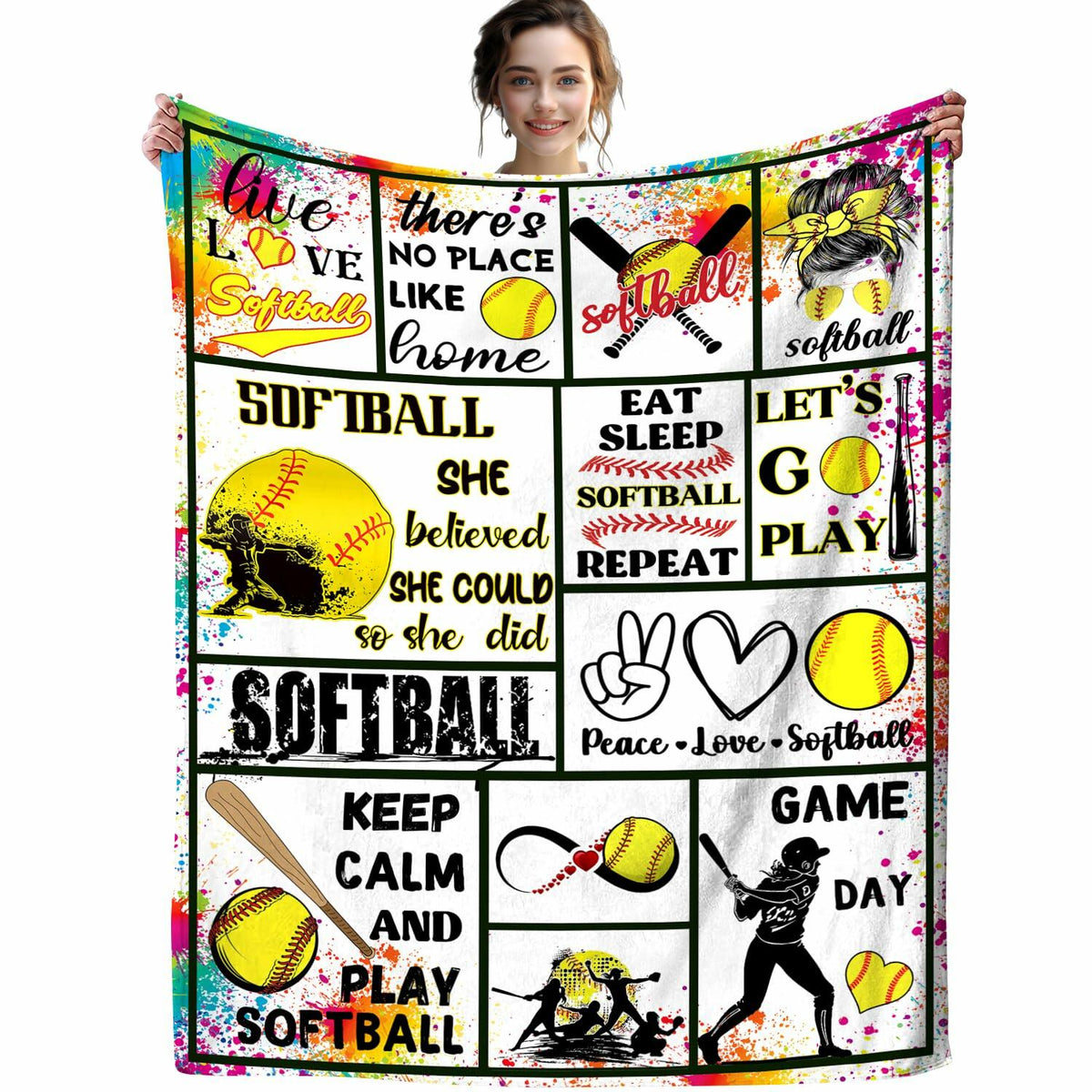 Manta de fútbol, franela ultrasuave, 80"x60", para cama, sofá o sillón, para todas las estaciones