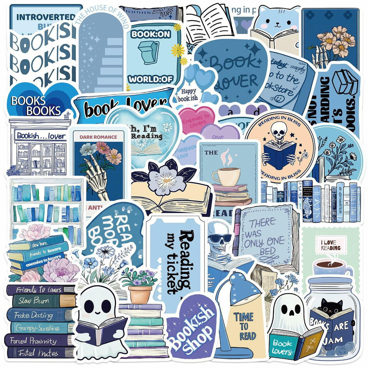 ZoiyTop 200pcs Halloween Vinyl Waterproof Cartoon Book Stickers Decals