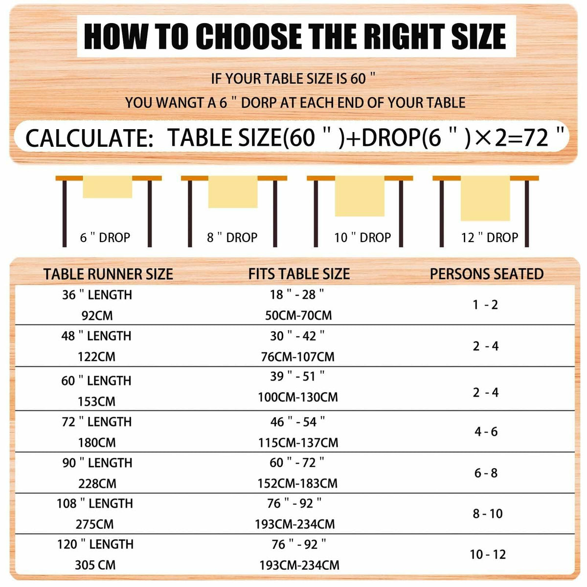 Camino de mesa de lino con cuadros estilo búfalo Jiudungs, 108 pulgadas, blanco y negro